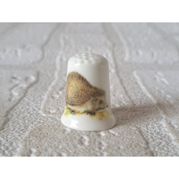 Egel getekend vingerhoedje Egel getekend vingerhoedje