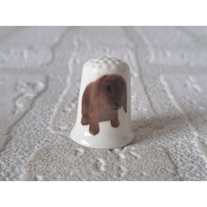 Hangoor konijn afbeelding vingerhoedje