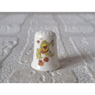 Kikker tekening Lang zal ze leven vingerhoedje