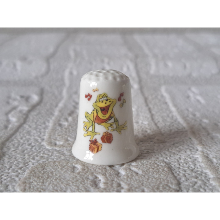 Kikker tekening Lang zal ze leven vingerhoedje