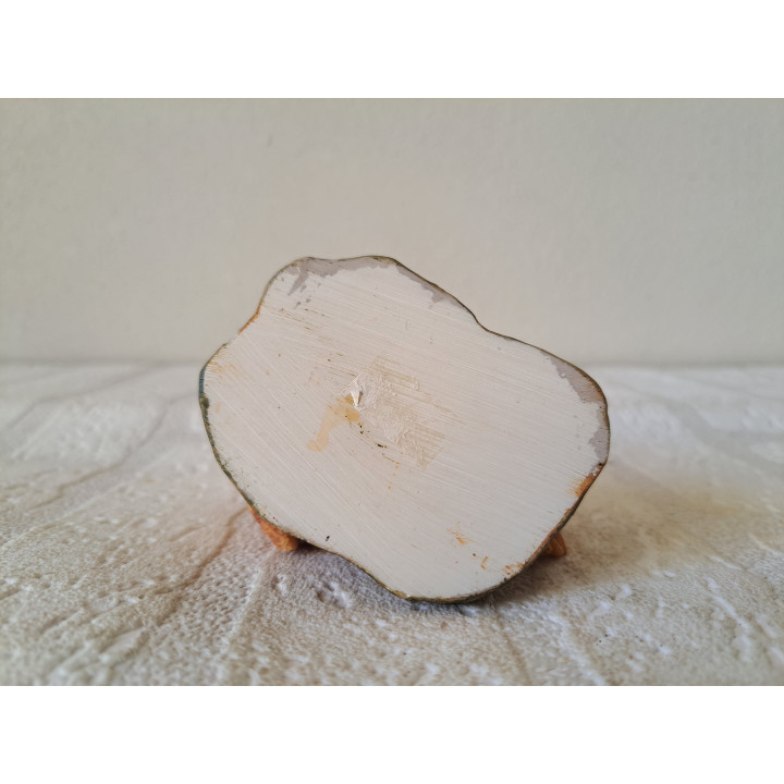 Uil met jong met gespreide vleugels, kunsthars 5x5.5x10.5cm - dierfiguren