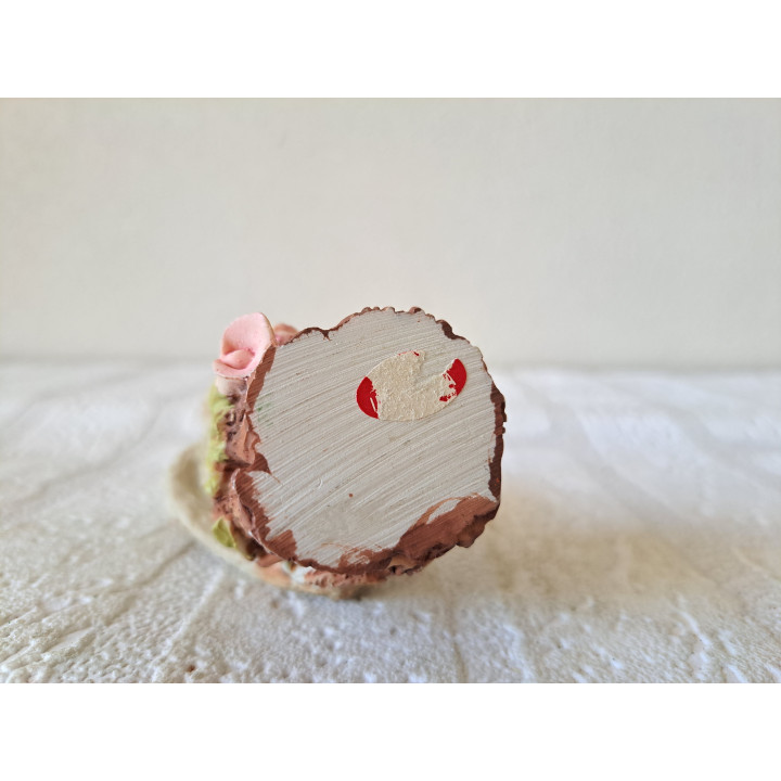 Uil op een boomstronk, kunsthars 5.5x5x10cm - dierfiguren Uil op een boomstronk, kunsthars 5.5x5x10cm - dierfiguren