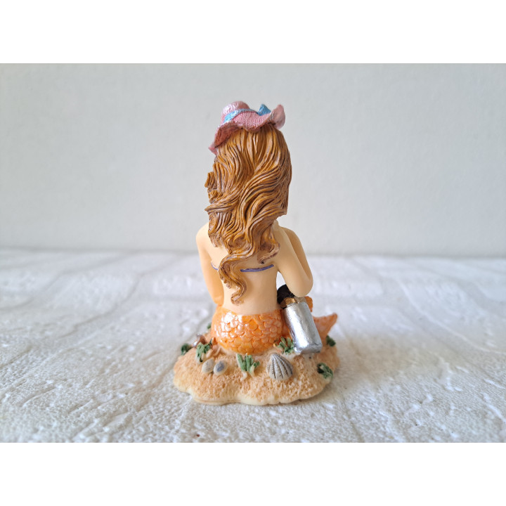 Mermaid With Hat And Mirror Resin Figure Online Buy