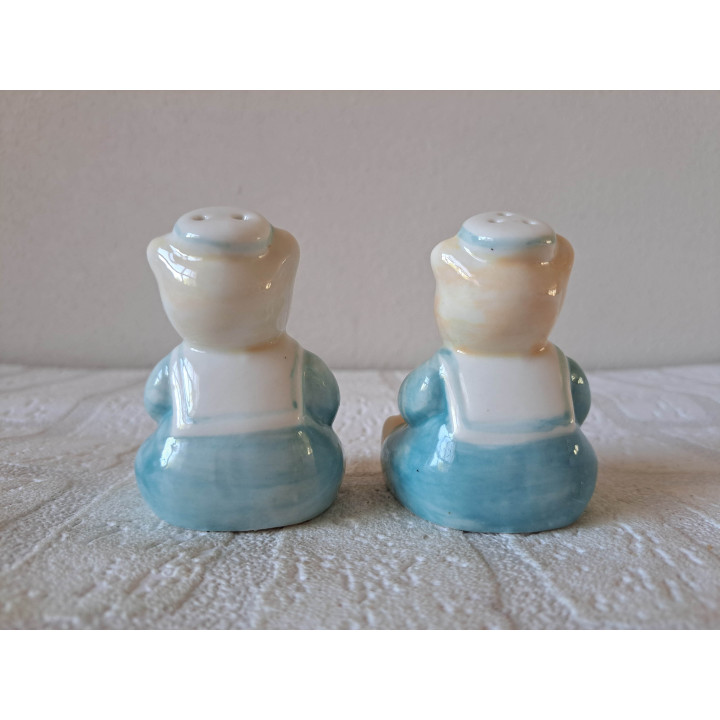 Beren als matroos peper en zoutstel, porselein 5x5x9cm - peper en zoutstellen