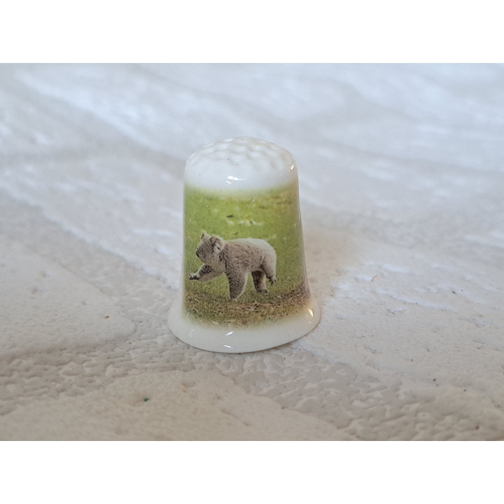 Koala beer op het gras vingerhoedje