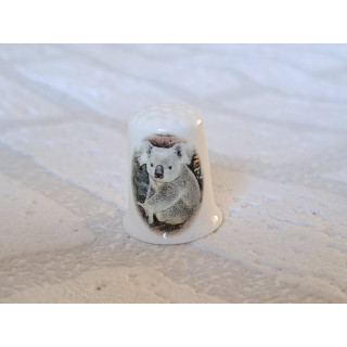 Koala beer op een foto vingerhoedje