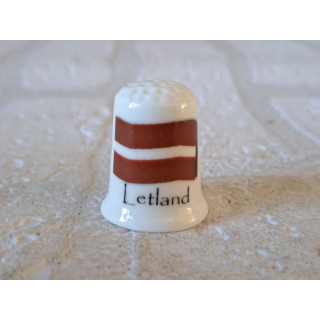 Vlag Letland vingerhoedje