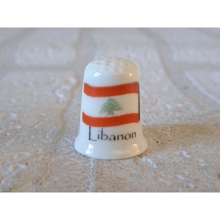 Vlag Libanon vingerhoedje