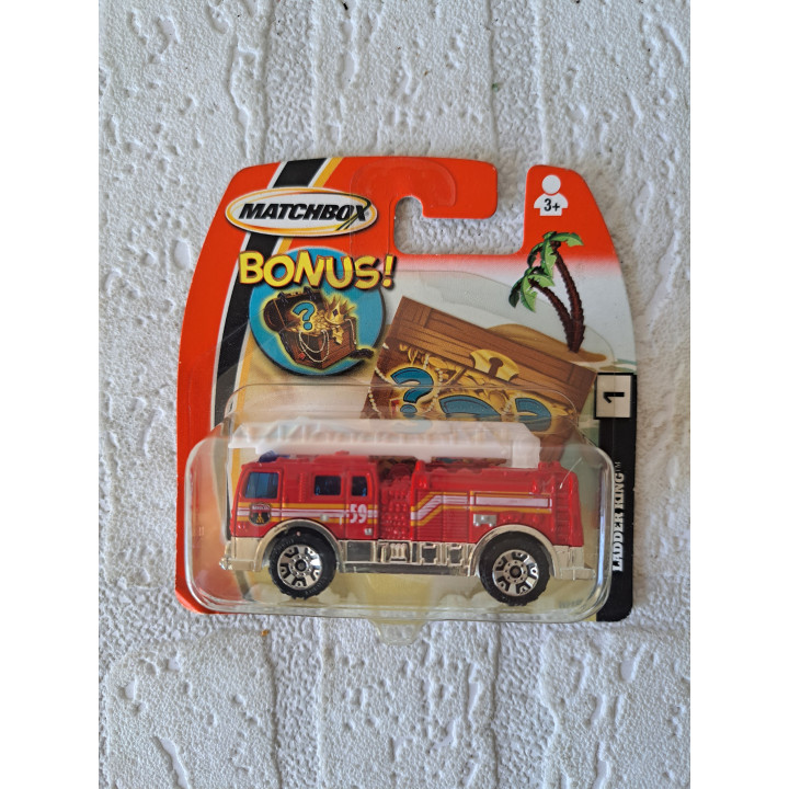 Ladder King Fire Truck Model Car Matchbox Bonus MB1