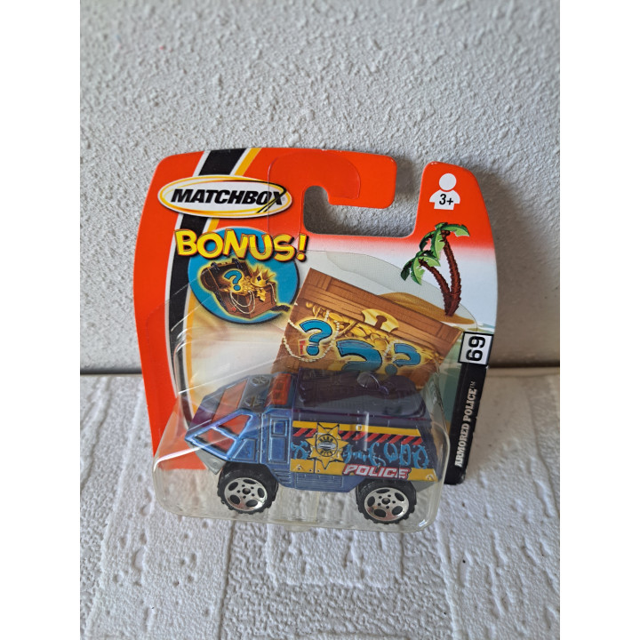 Armored politie Bonus Matchbox mb 69 blauw