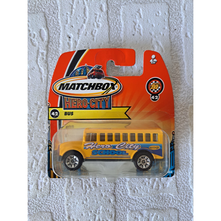 Schoolbus Matchbox mb 42 Hero city - modelauto