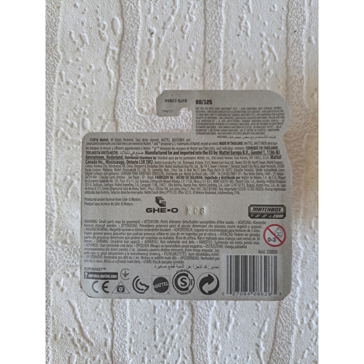 GHE O Motors predator Matchbox mb 2016-088 - modelauto