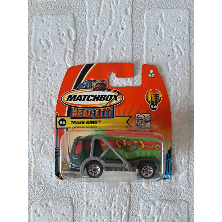 Trash King Vuilniswagen Modelauto Matchbox Hero City MB56