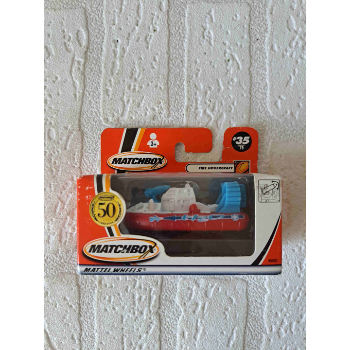 Fire Hovercraft Brandweer Modelauto Matchbox 50 Jaar