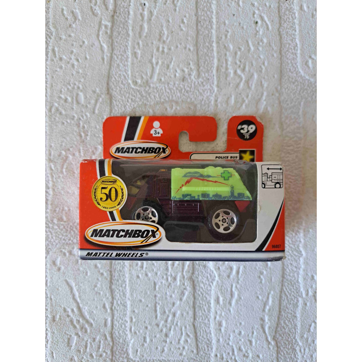 Police Bus Rescue Vehicle Collectible Matchbox 50 Years MB39
