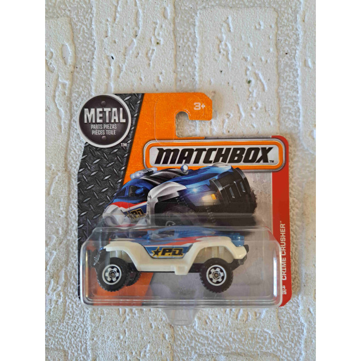 Crime cruiser Matchbox mb 2016-084 blauw - modelauto Crime cruiser Matchbox mb 2016-084 blauw - modelauto