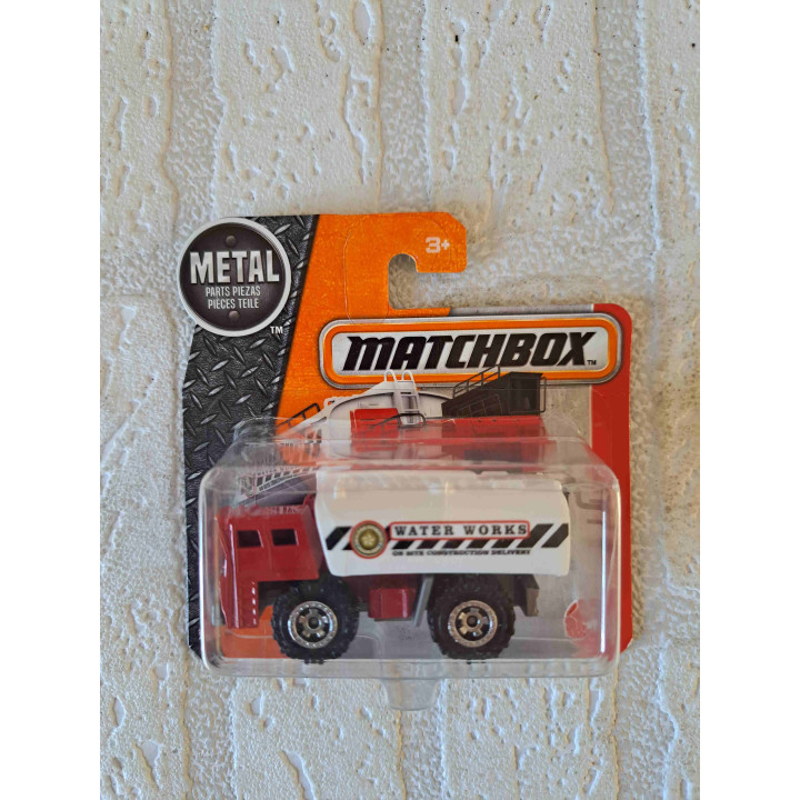 Tanker water worker Matchbox mb 2016-075 wit - modelauto