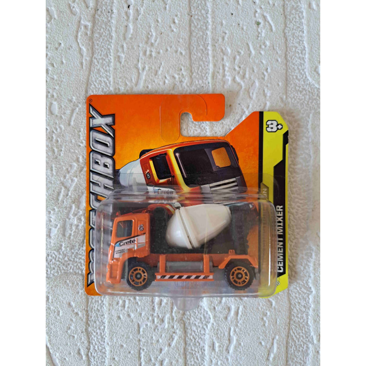 Cement mixer Matchbox oranje - modelauto Cement mixer Matchbox oranje - modelauto