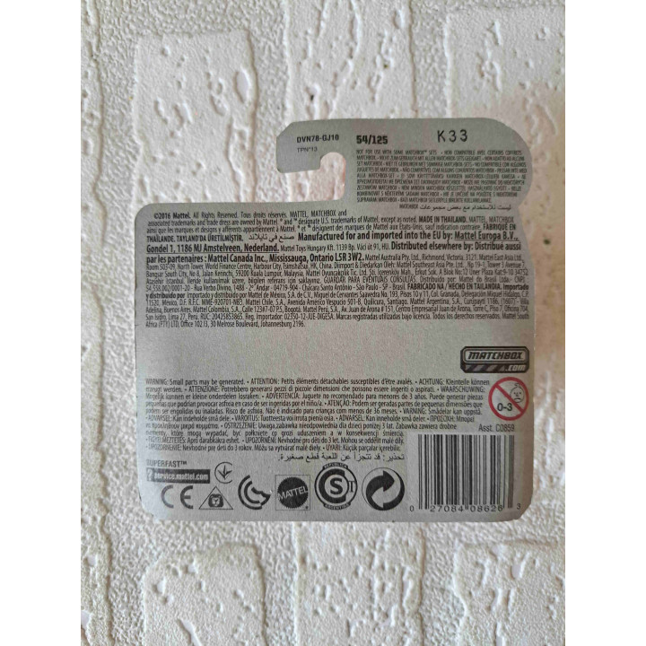 Four x force Matchbox mb 2016-054 oranje - modelauto