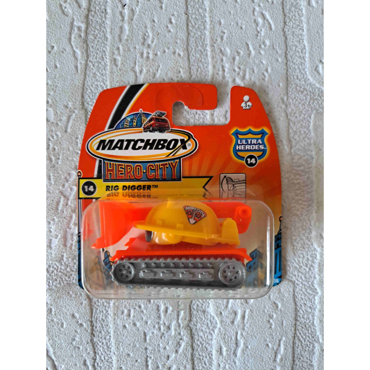 Rig Digger Graafmachine Modelauto Matchbox Hero City MB14