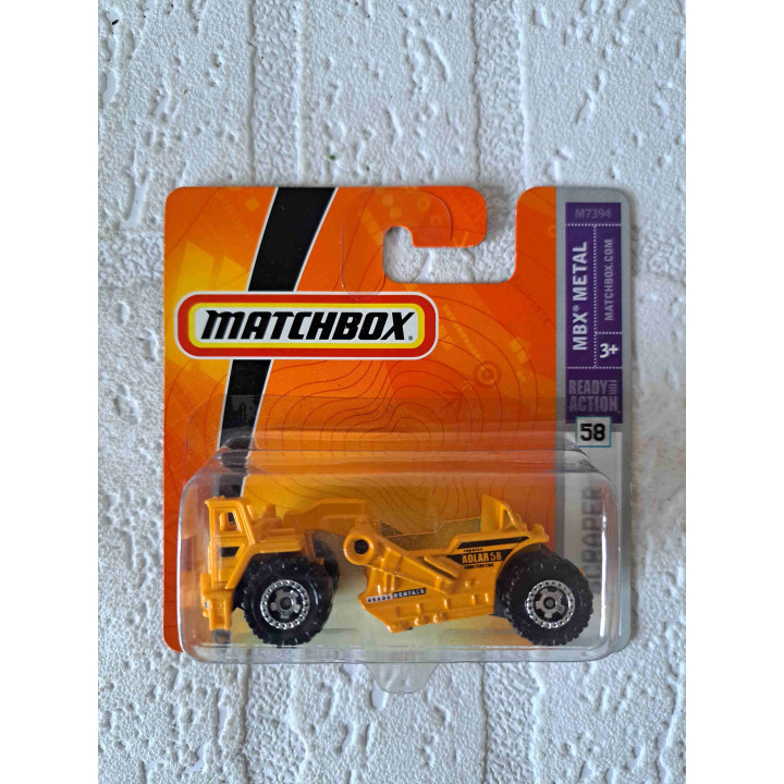 Scraper Ready for Action Matchbox mb 58 geel - modelauto