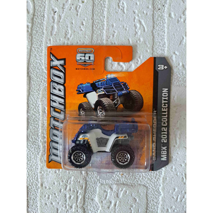 Sand Shedder Matchbox 2012 mb TPN32 donkerblauw - modelauto