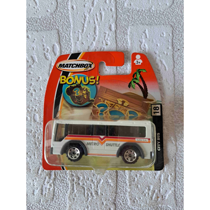 City bus  Metro shuttle Bonus Matchbox mb 18 - modelauto City bus  Metro shuttle Bonus Matchbox mb 18 - modelauto