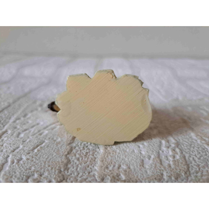 IJsbeer op een ijsberg, kunsthars 5.5x3.5x4cm - dierfiguren