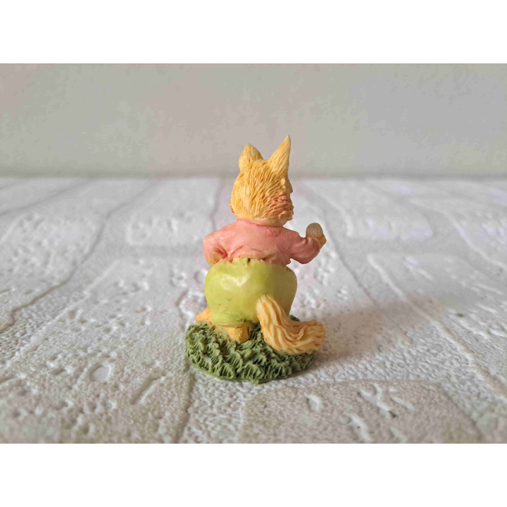 Vos aan het golfen, kunsthars D3xH5cm - dierfiguren