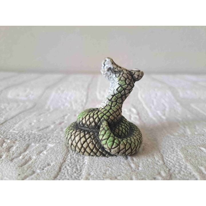 Slang, kunsthars D5xH5.5cm - dierfiguren