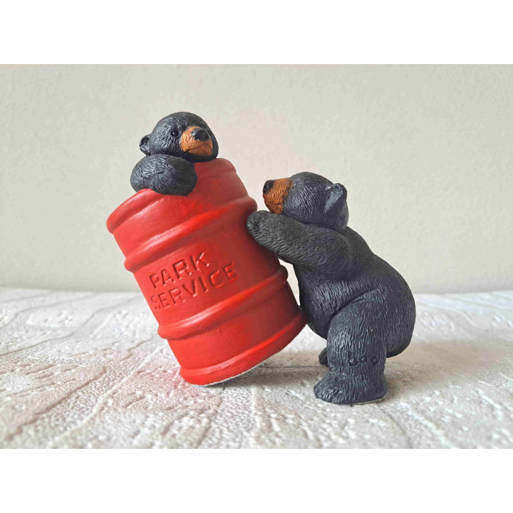Beren Peek en Boo, Marty Sculpture 7910, kunsthars 12x7x12cm - dierfiguren