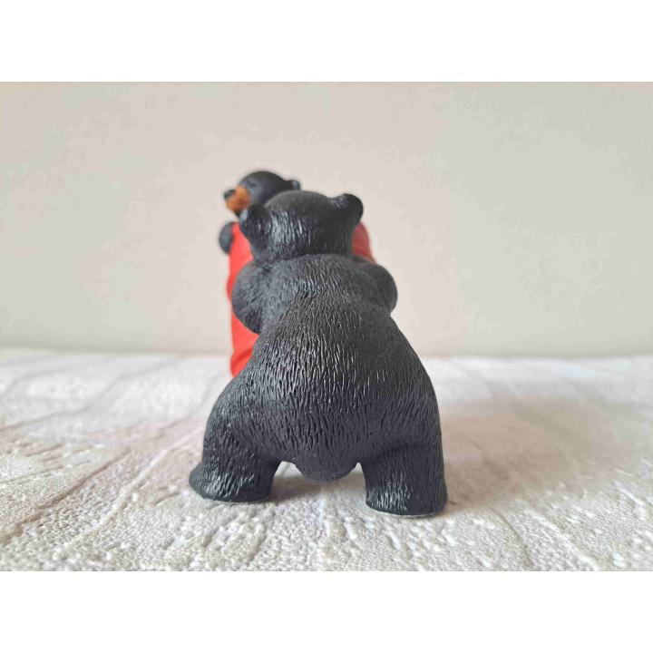 Beren Peek en Boo, Marty Sculpture 7910, kunsthars 12x7x12cm - dierfiguren
