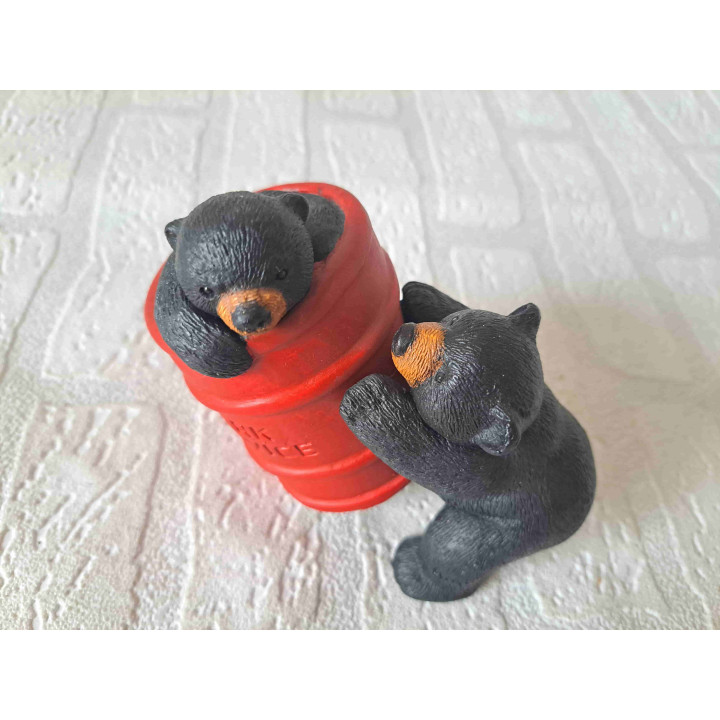Beren Peek en Boo, Marty Sculpture 7910, kunsthars 12x7x12cm - dierfiguren