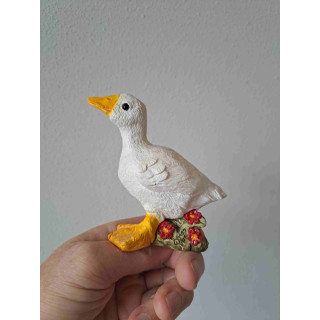 Gans met bloemen, keramiek 11x5x10cm