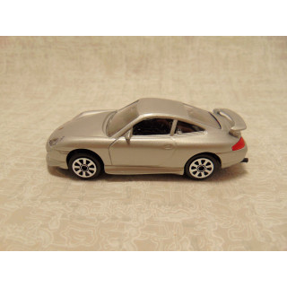 Porsche 911 Carrera coupe Bburago 1:43 zilverkleurig
