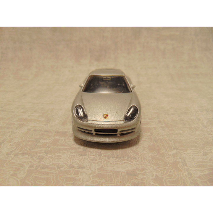 Porsche 911 Carrera coupe Bburago 1:43 zilverkleurig