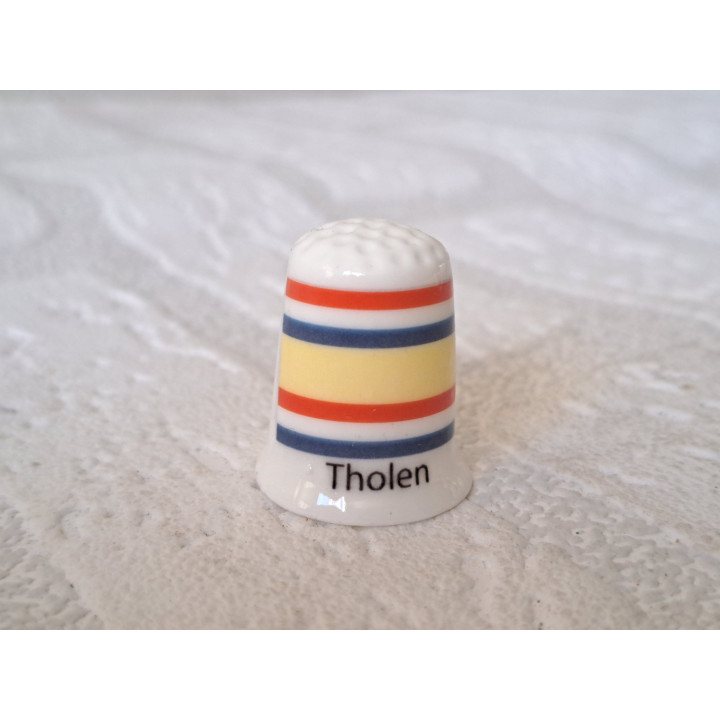 Gemeente vlag Tholen vingerhoedje