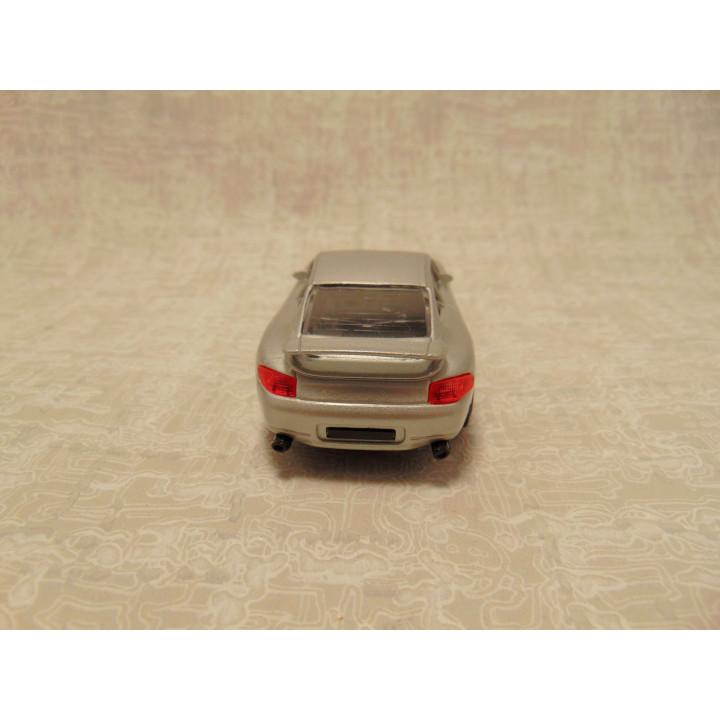 Porsche 911 Carrera coupe Bburago 1:43 zilverkleurig