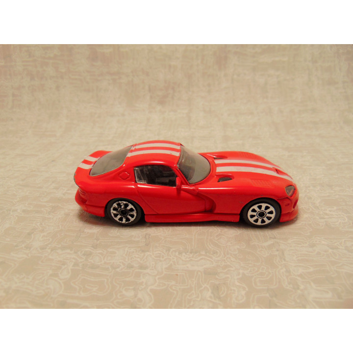 Dodge Viper GTS Bburago 1op43 rood - modelauto