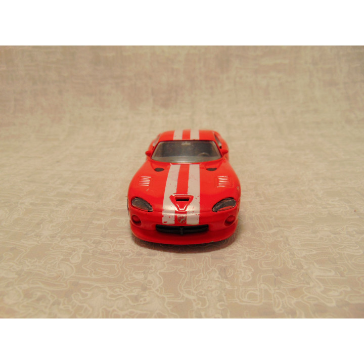 Dodge Viper GTS Bburago 1op43 rood - modelauto