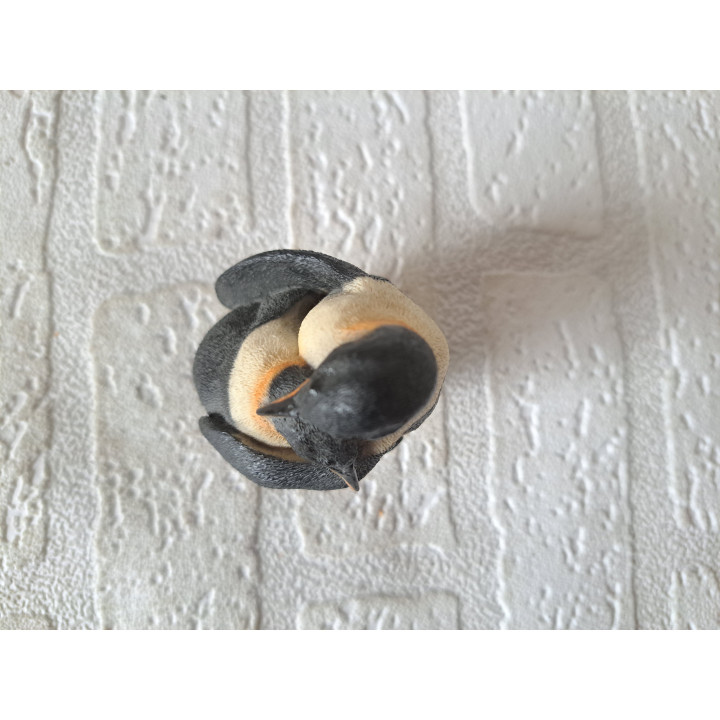 Knuffelende pinguins, kunsthars Castagna 6.5x5x8cm