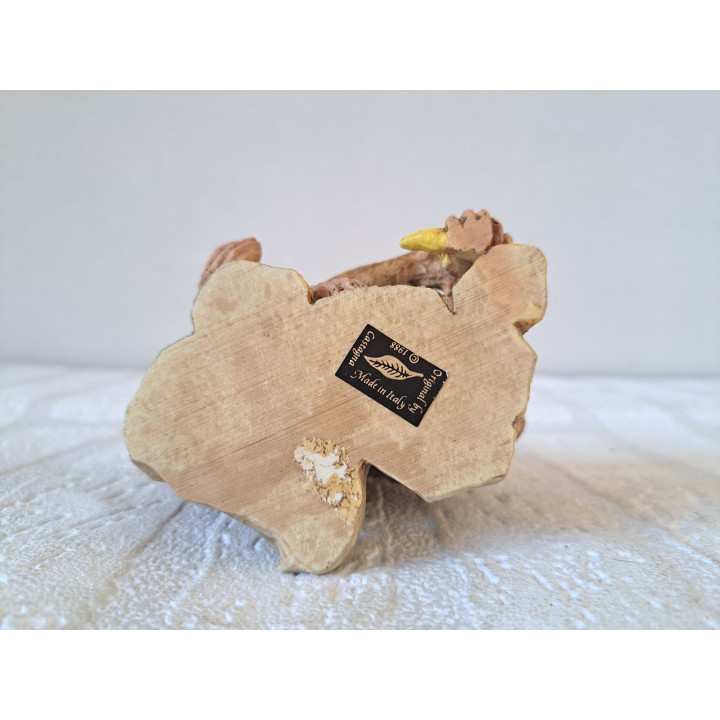 Apen met banaan, kunsthars Castagna Italië 10x7.5x10cm - dierfiguren