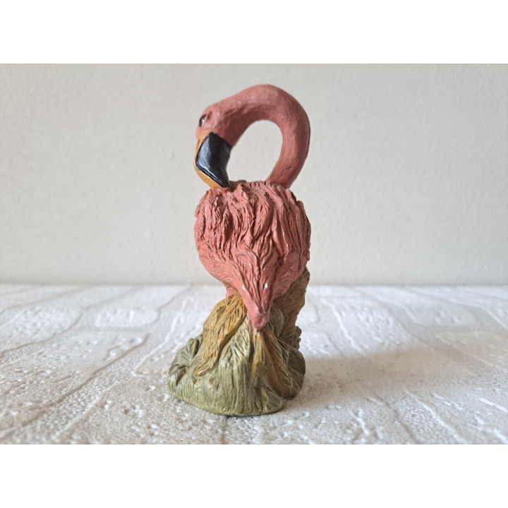 Flamingo, kunsthars 8x5.5x12cm - dierfiguren