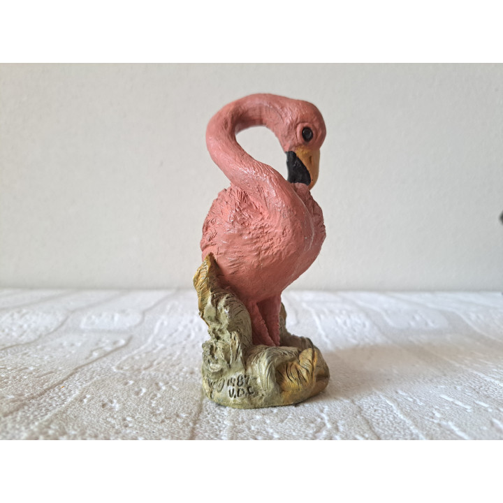 Flamingo, kunsthars 8x5.5x12cm - dierfiguren