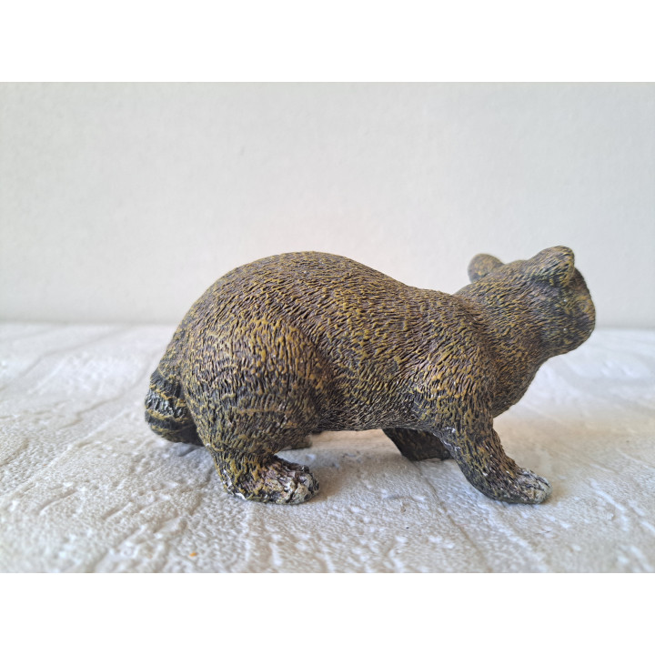 Wasbeer, kunsthars 13x7.5x6cm - dierfiguren