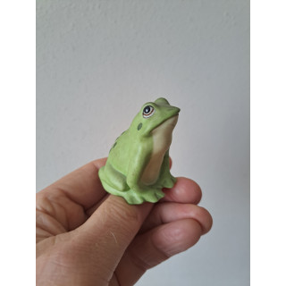 Groene kikker, Franklin Mint porselein 4.5x4.5x5.5cm
