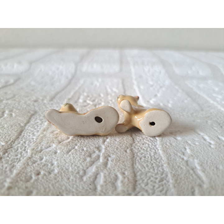 Set jonge leeuwen Welpen, porselein 3x1x2cm - dierfiguren