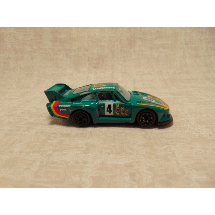 Porsche 935 TT Vaillant rally coupe Bburago 1:43 groen
