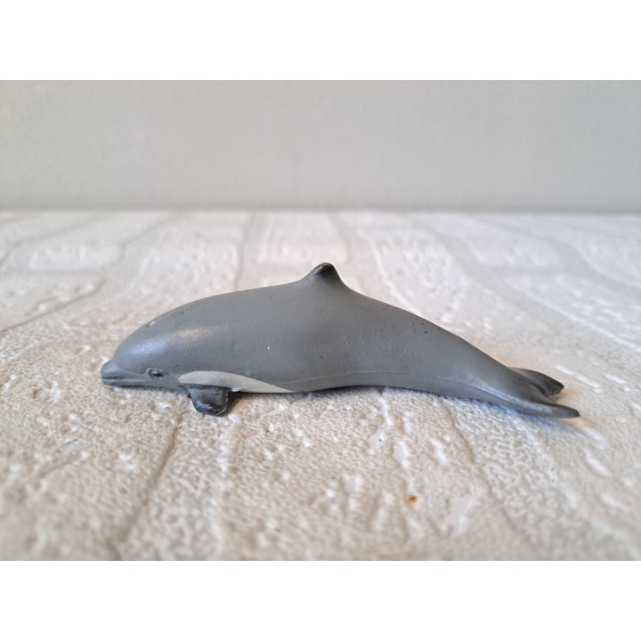 Dolfijn van rubber 9x2.5x3cm - dierfiguren