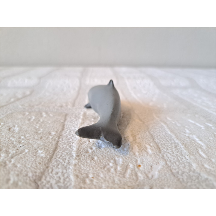 Dolfijn van rubber 9x2.5x3cm - dierfiguren